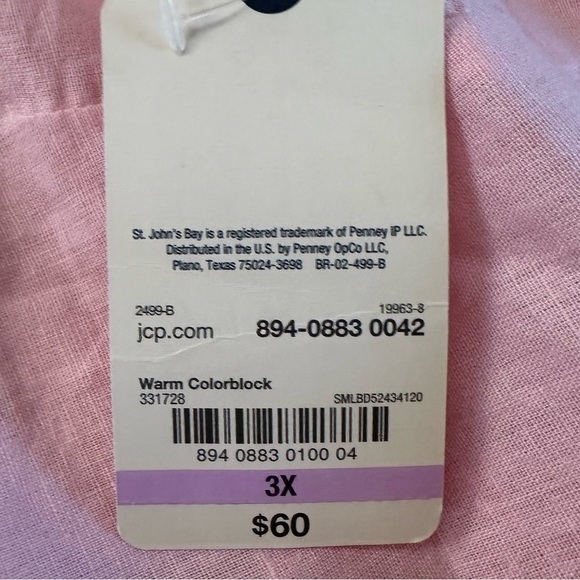 St. John's Bay Colorblock Sun Dress Women's Size 3X Multicolored NWT - Picture 16 of 17